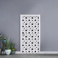 White And Black Star Pattern Print Door Sticker