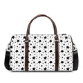 White And Black Star Pattern Print Duffel Bag