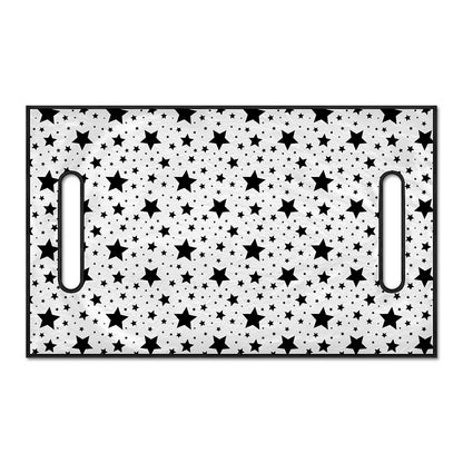 White And Black Star Pattern Print Golf Cart Seat Cover