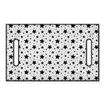 White And Black Star Pattern Print Golf Cart Seat Cover