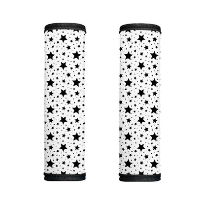 White And Black Star Pattern Print Handle Covers