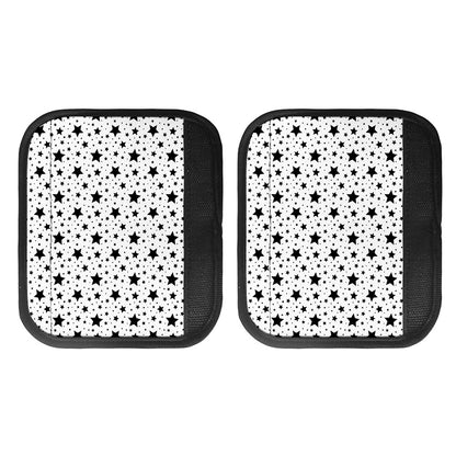 White And Black Star Pattern Print Handle Covers