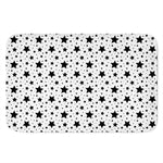 White And Black Star Pattern Print Indoor Door Mat