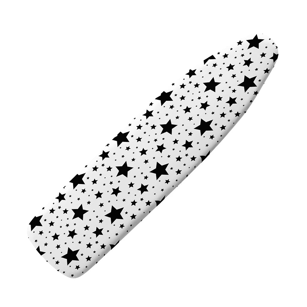 White And Black Star Pattern Print Ironing Board Cover