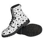 White And Black Star Pattern Print Backpack