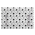 White And Black Star Pattern Print Placemat