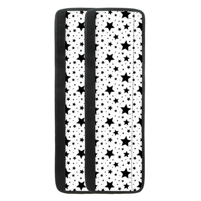 White And Black Star Pattern Print Refrigerator Handle Covers