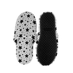 White And Black Star Pattern Print Slippers