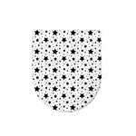 White And Black Star Pattern Print Toilet Lid Cover