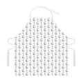 White And Black Stethoscope Print Adjustable Apron