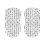 White And Black Stethoscope Print Bar Stool Covers