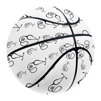 White And Black Stethoscope Print Basketball