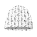 White And Black Stethoscope Print Beanie