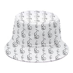 White And Black Stethoscope Print Bucket Hat
