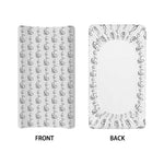 White And Black Stethoscope Print Changing Pad Cover