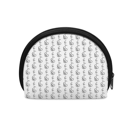 White And Black Stethoscope Print Coin Purse