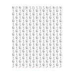 White And Black Stethoscope Print Curtain