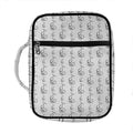 White And Black Stethoscope Print Front Pocket Bible Bag