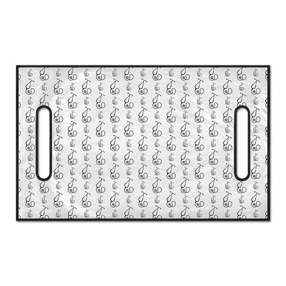 White And Black Stethoscope Print Golf Cart Seat Cover
