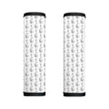 White And Black Stethoscope Print Handle Covers