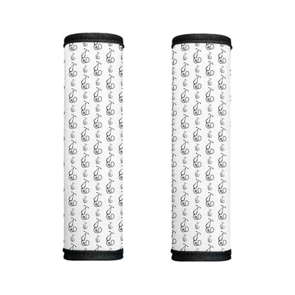 White And Black Stethoscope Print Handle Covers
