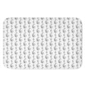 White And Black Stethoscope Print Indoor Door Mat