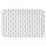 White And Black Stethoscope Print Indoor Door Mat