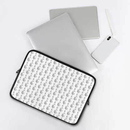 White And Black Stethoscope Print Laptop Sleeve
