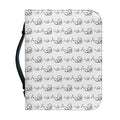 White And Black Stethoscope Print Leather Bible Cover
