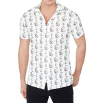 White And Black Stethoscope Print Men's Shirt