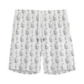 White And Black Stethoscope Print Men's Athletic Shorts