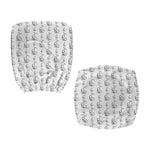 White And Black Stethoscope Print Office Chair Cover