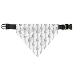 White And Black Stethoscope Print Over The Collar Dog Bandana