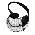 White And Black Stethoscope Print Pet Sling Carrier