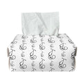 White And Black Stethoscope Print Rectangle Tissue Box Cover