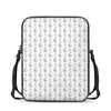 White And Black Stethoscope Print Rectangular Crossbody Bag