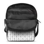 White And Black Stethoscope Print Rectangular Crossbody Bag