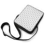 White And Black Stethoscope Print Rectangular Crossbody Bag