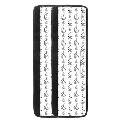 White And Black Stethoscope Print Refrigerator Handle Covers