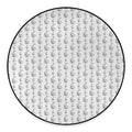 White And Black Stethoscope Print Round Floor Mat