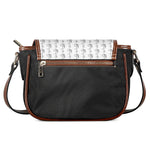 White And Black Stethoscope Print Saddle Bag