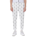 White And Black Stethoscope Print Joggers