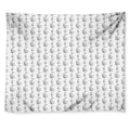 White And Black Stethoscope Print Tapestry