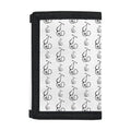 White And Black Stethoscope Print Trifold Wallet