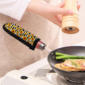 White And Black Stripe Sunflower Print Skillet Handle Cover