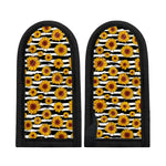 White And Black Stripe Sunflower Print Skillet Handle Cover