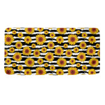 White And Black Stripe Sunflower Print Towel