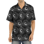 White And Black Sunflower Pattern Print Aloha Shirt