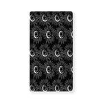 White And Black Sunflower Pattern Print Baby Crib Sheet