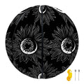 White And Black Sunflower Pattern Print Basketball
